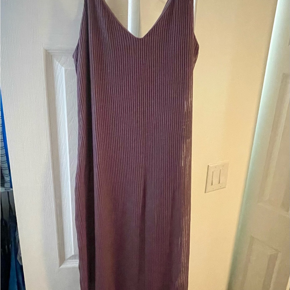 Sleeveless Ribbed Maxi Dress